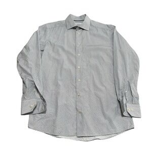 Eton Men's Contemporary Button Down Shirt Geometric Size 40  - 15 3/4 - 21‎ x 30